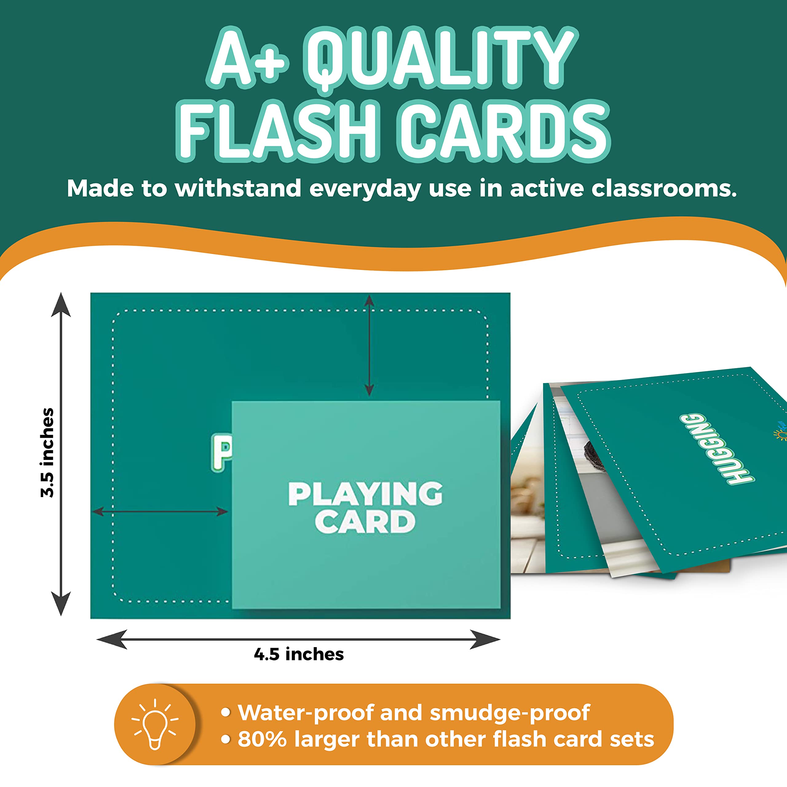 2-in-1 Go Together & Opposites Action Verbs Flash Cards Bundle - Durable Picture Cards for Speech Therapy, Homeschool & ESL Learning - Educational Flash Cards to Improve Reading, Vocabulary & Language Skills - Perfect for Toddlers, Preschool & Kindergarten Classroom Activities