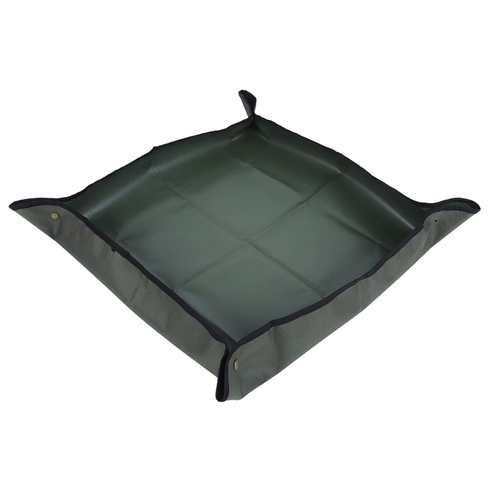 EVTSCAN Waterproof Oxford Fabric Plant Repotting Mat - Portable Indoor Gardening Transplanting Mat for Succulents, Herbs & Houseplants (Army Green) | Ideal for Potting, Soil Transfer & Mess-Free Plant Care
