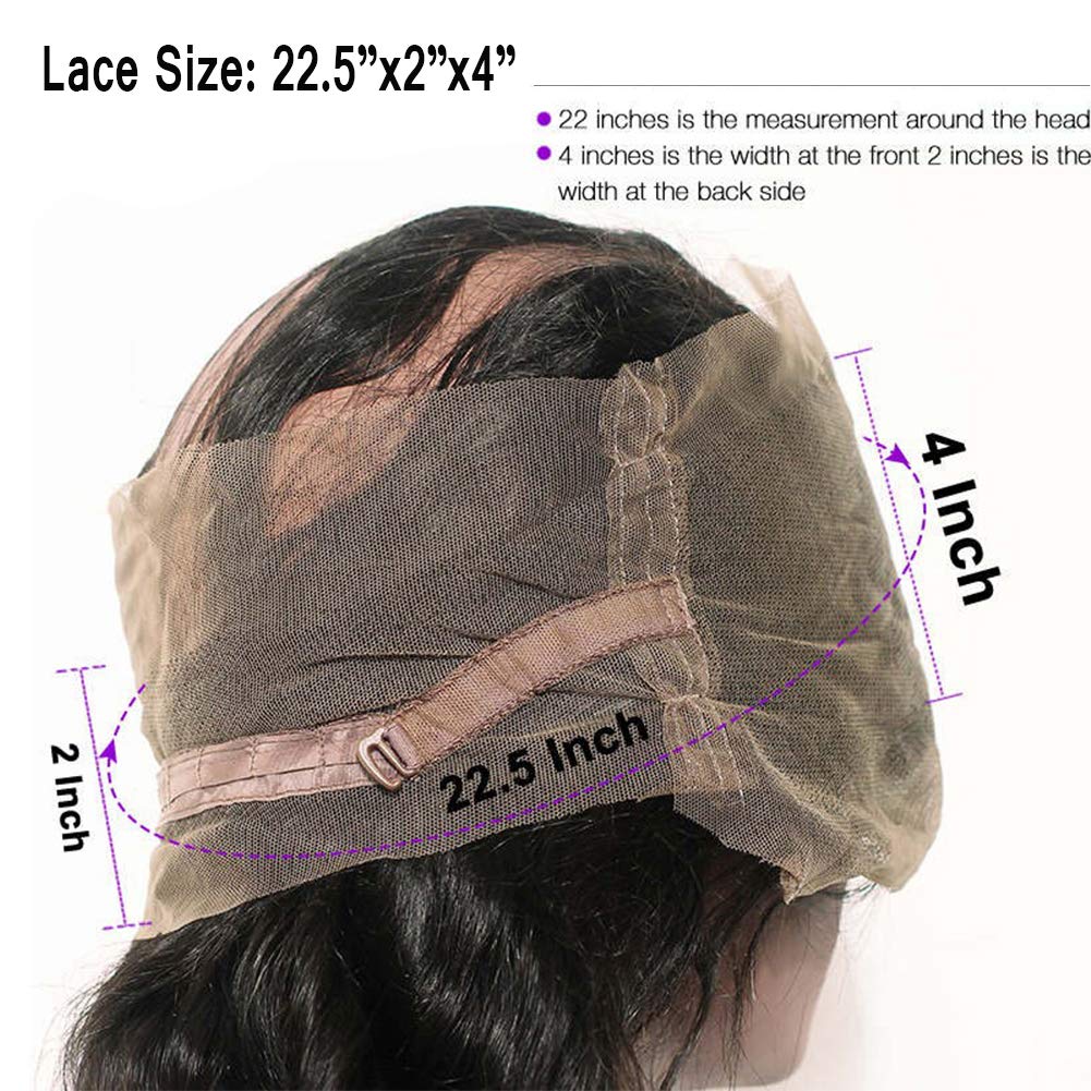 360 Lace Frontal Afro Kinky Curly Human Hair Closure Piece - 4B 4C Curly Circle Lace Band Closure with Baby Hair - Brazilian Remy Hair 8 Inch - Perfect for Protective Styles, Wig Making & Natural Hair Extensions