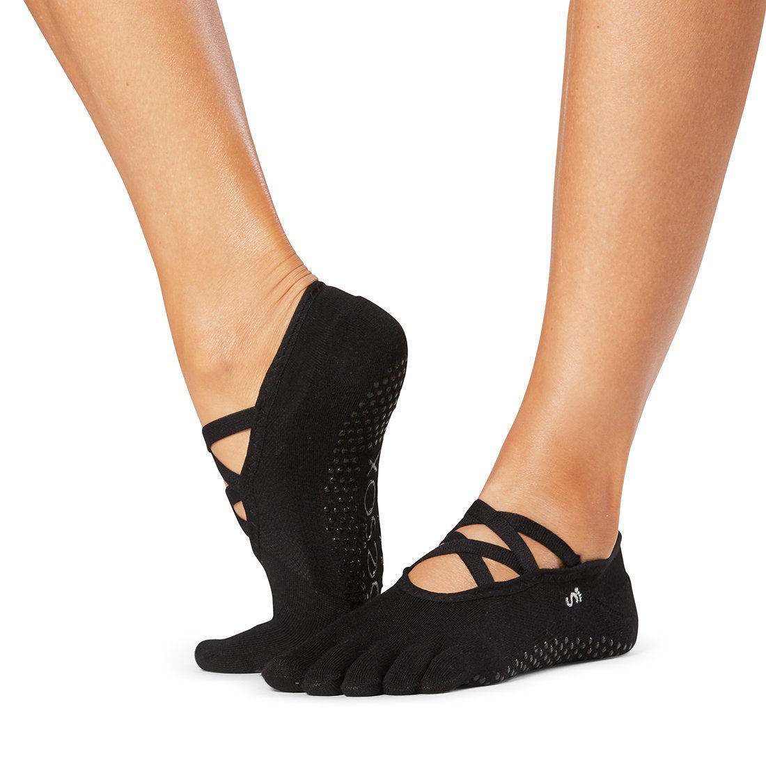 ToeSox Elle Grip Socks - Non-Slip Yoga Socks for Women with Toe Separators | Perfect for Pilates, Barre & Hot Yoga Workouts