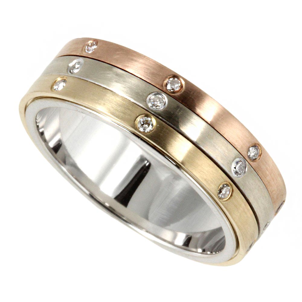 18K Gold/PG/WG Diamond Ring 0.19ct - Elegant Wedding & Engagement Jewelry for Women - Perfect for Anniversaries, Proposals & Special Occasions