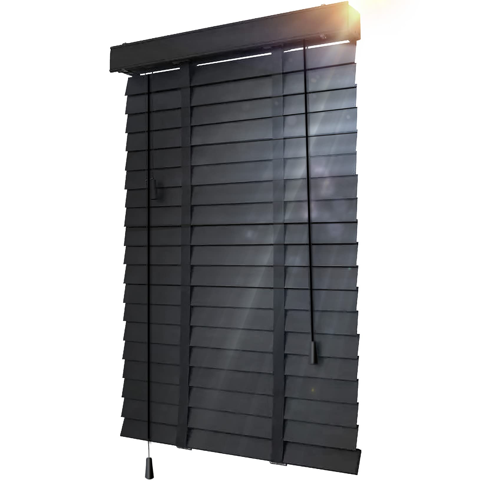Blackout Wooden Window Blinds - 31x47