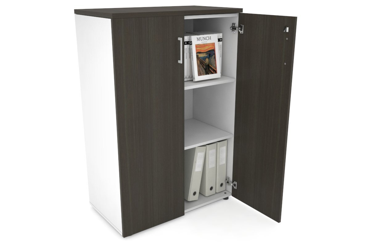 Uniform Medium Storage Cupboard with Medium Doors [800W x 1170H x 450D] - Perfect for Office, Classroom & Home Organization