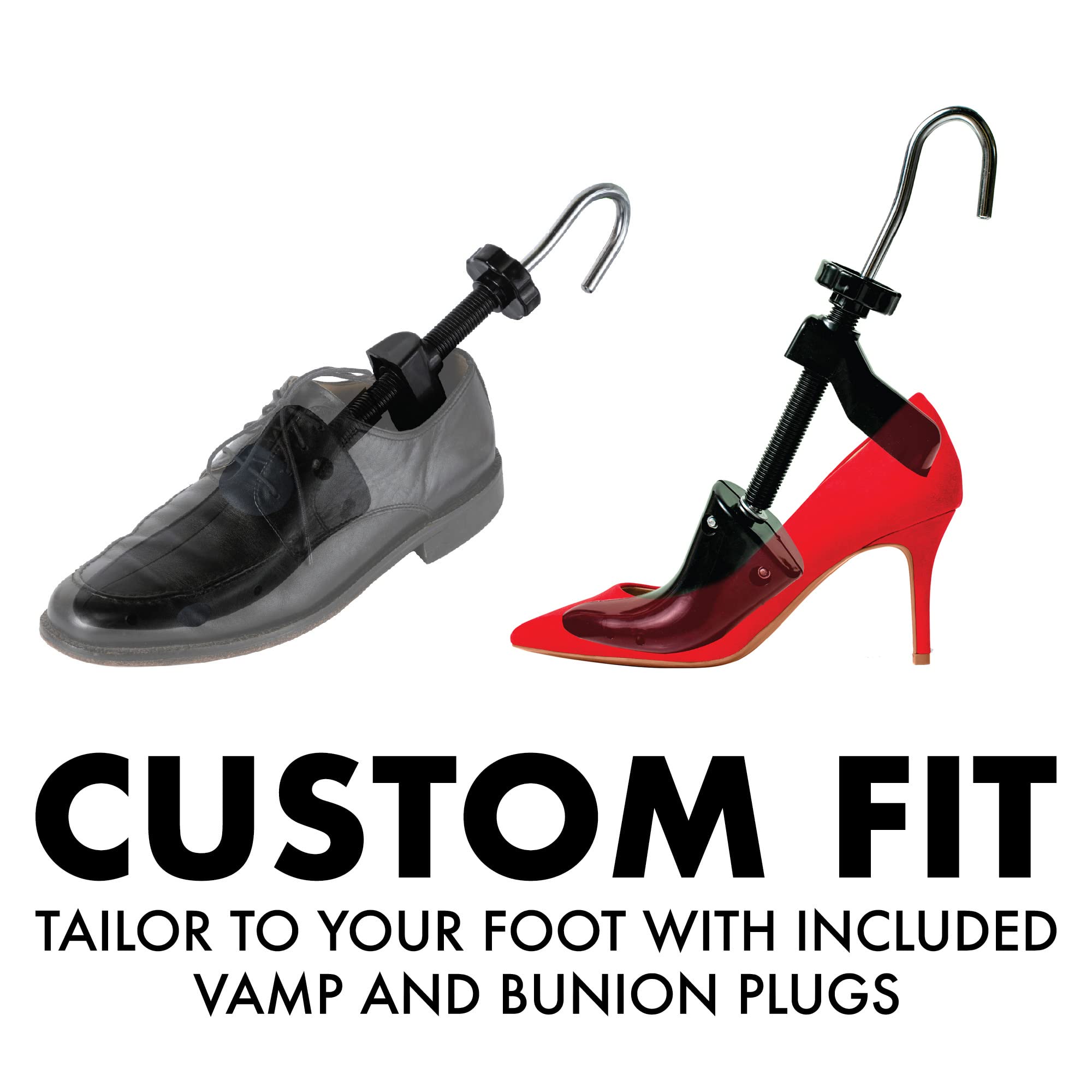 FOOTMATTERS Premium Shoe Stretcher & Expander for Women & Men - Comfortable Shoe Widener for Tight Shoes | Perfect for Leather, Boots & Dress Shoes at Home or Office
