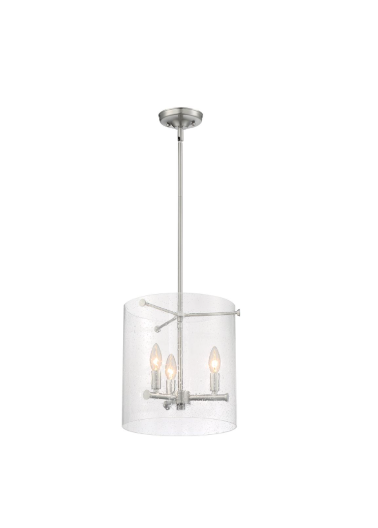 Brandi 3-Light Modern Pendant Lighting Fixture - Sleek Chrome Finish for Kitchen Island, Dining Room, or Living Room Decor