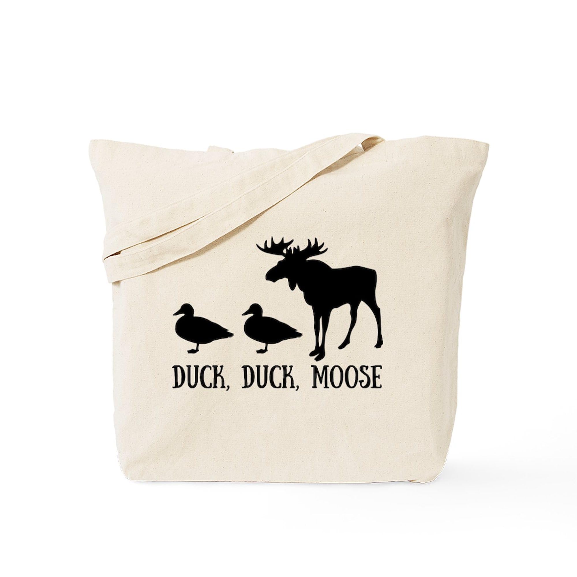Duck Duck Moose Canvas Tote Bag - Eco-Friendly Reusable Shopping Bag for Groceries, Beach & Daily Use | Natural Cotton Carryall Tote