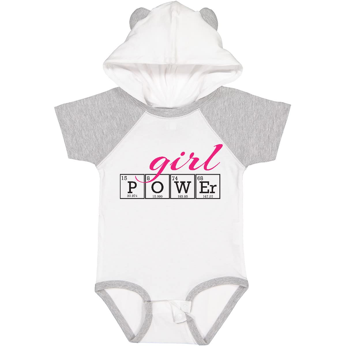 Inktastic Girl Power Baby Bodysuit - Cute Infant Onesie for Girls, Feminist Baby Outfit, Soft Cotton Bodysuit for Newborns & Toddlers - Perfect for Playdates, Birthday Gifts & Everyday Wear