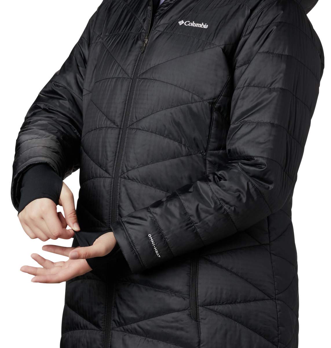 Columbia Women's Mighty Lite Hooded Jacket - Lightweight Water-Resistant Fleece for Hiking, Camping & Outdoor Activities