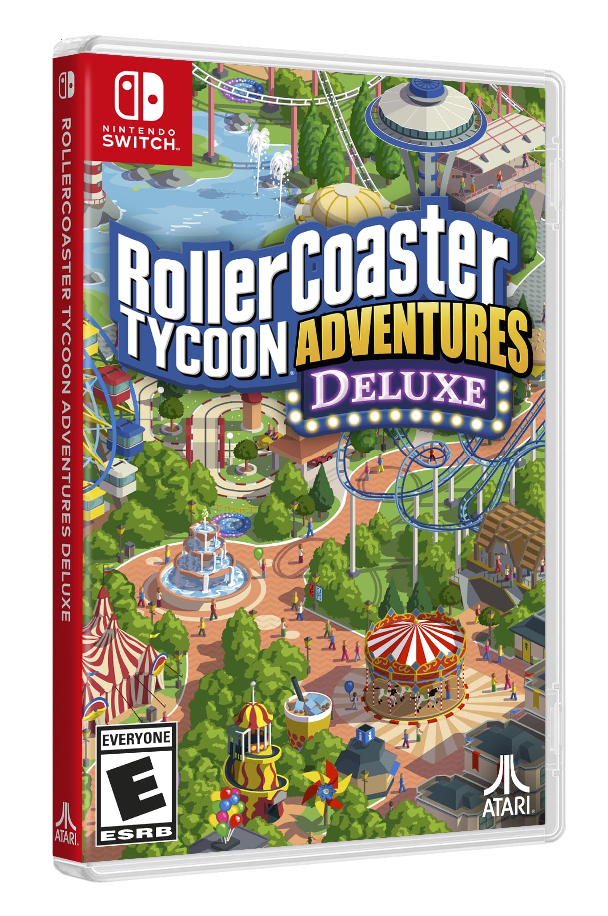 RollerCoaster Tycoon Adventures Deluxe - Nintendo Switch Game | Theme Park Simulation & Strategy | Perfect for Family Game Night & Travel Entertainment