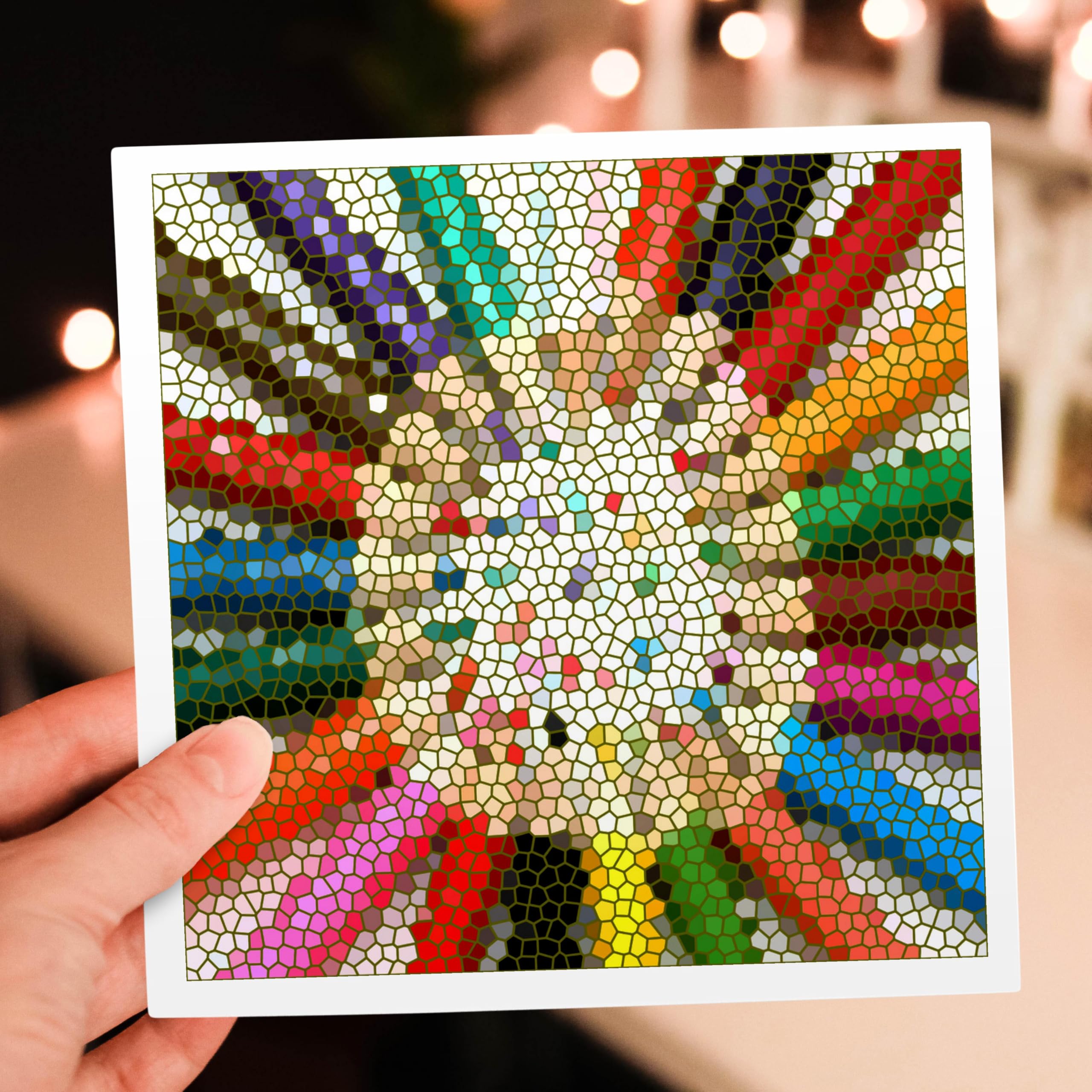 3D Rose Stained Glass Pencils - 12pc Set for Greeting Cards & DIY Crafts