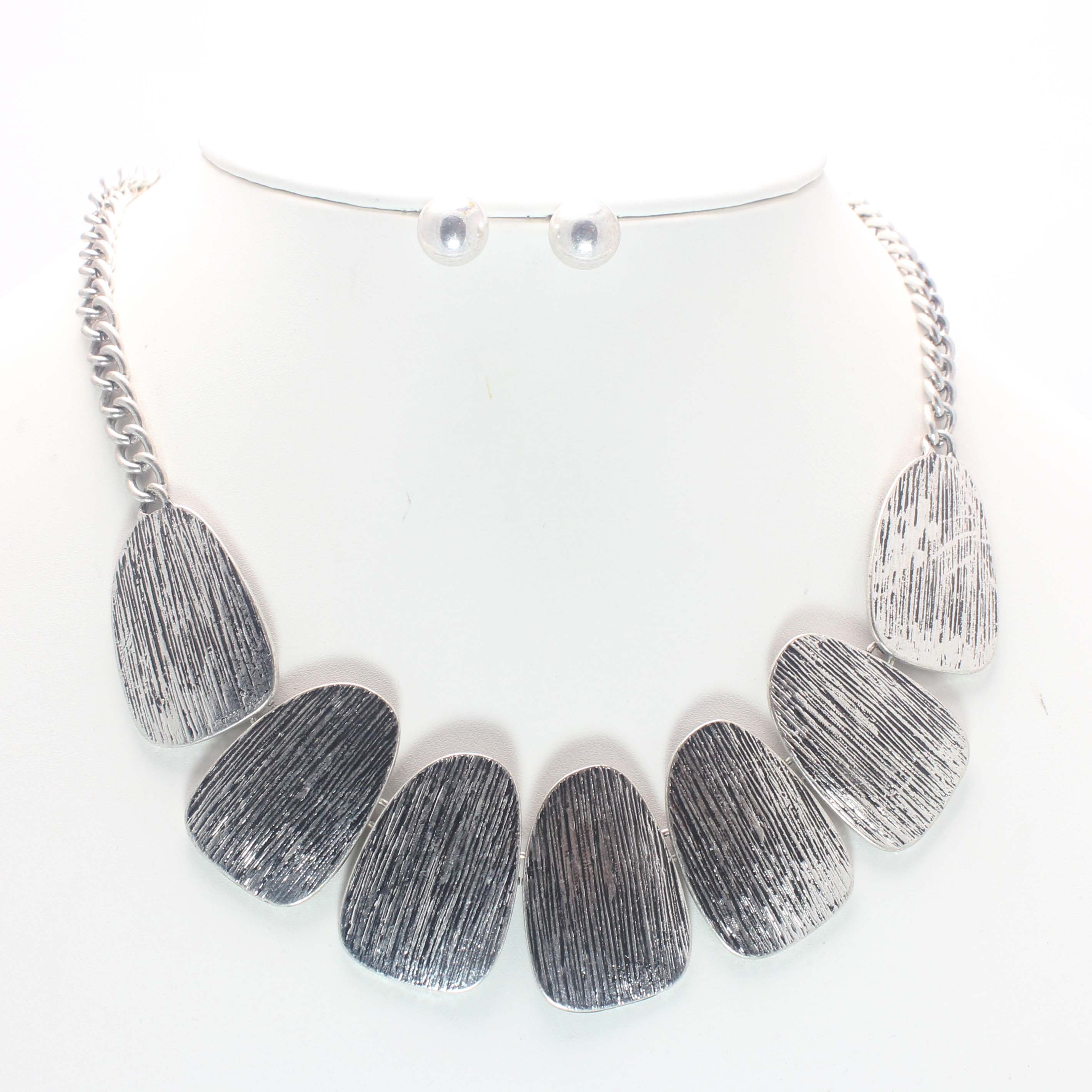 Vintage Antique Necklace Set - Handmade Jewelry for Women, Elegant Boho Style Necklace & Earrings Set - Perfect for Weddings, Parties & Special Occasions