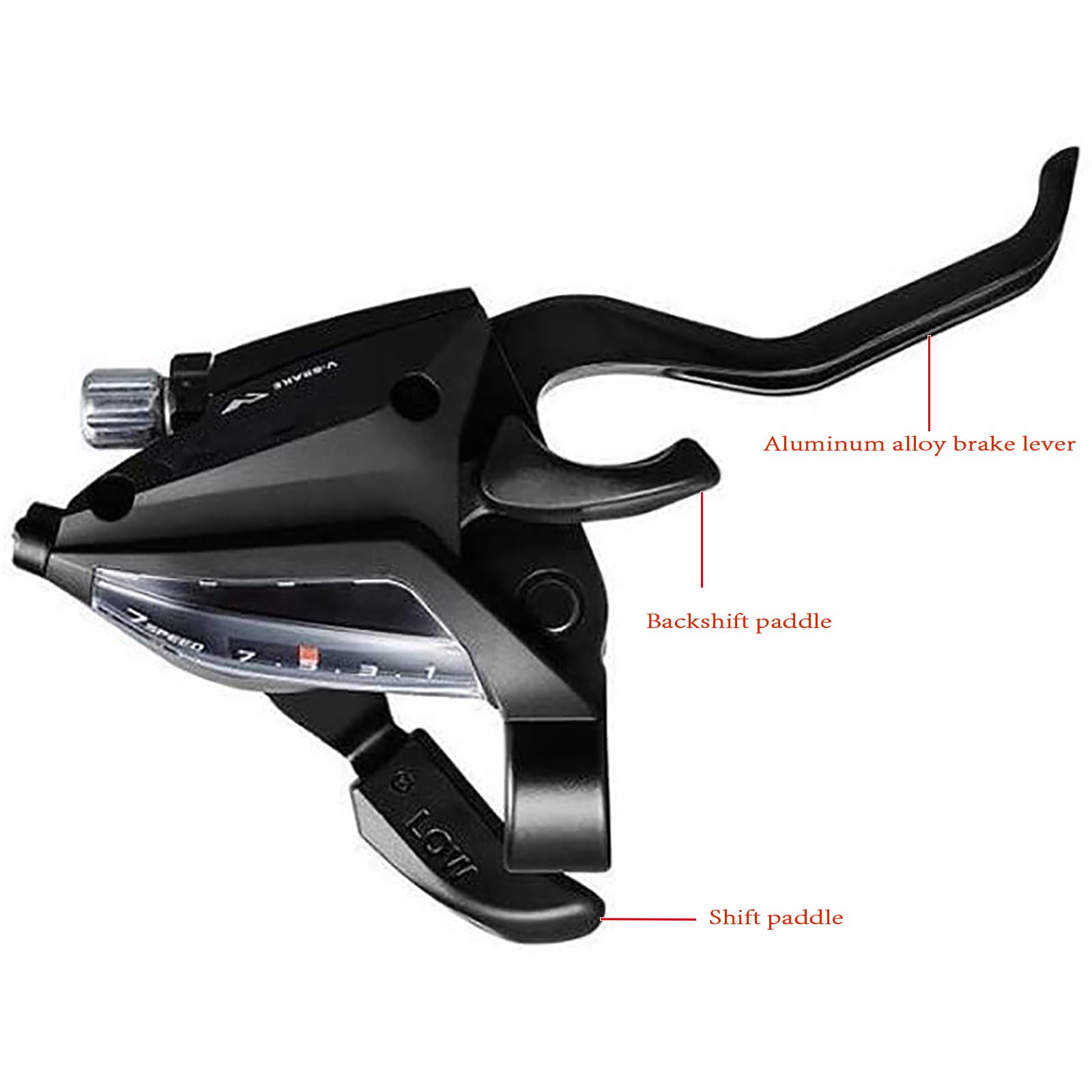 Premium ST-EF500 3x7 Bike Shifter Set - 21-Speed Black Shift/Brake Levers with Stainless Steel Inner Cables (Excludes Housing) | Compatible with Road Bikes & Mountain Bikes (MTB) | Ideal for Commuting, Trail Riding & Performance Cycling