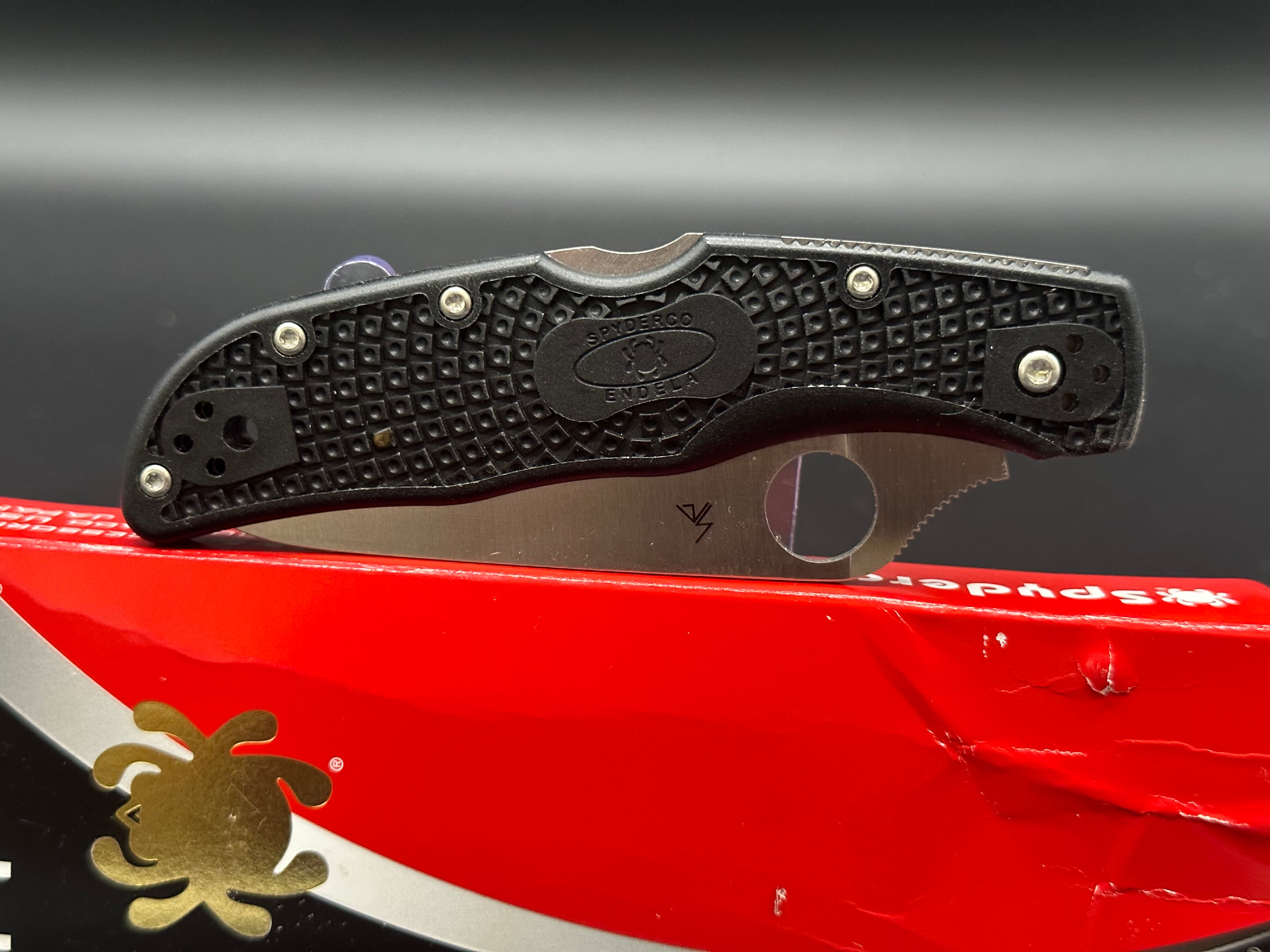 Spyderco Endela FRN Scales Folding Knife with VG-10 Stainless Steel Blade - EDC, Outdoor, Camping & Survival Gear