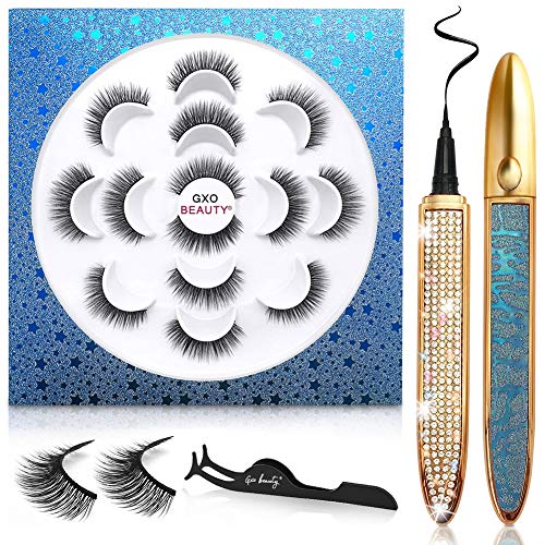 3D Magnetic Eyelashes Kit with Eyeliner Pen - Natural Look for Daily Wear & Parties