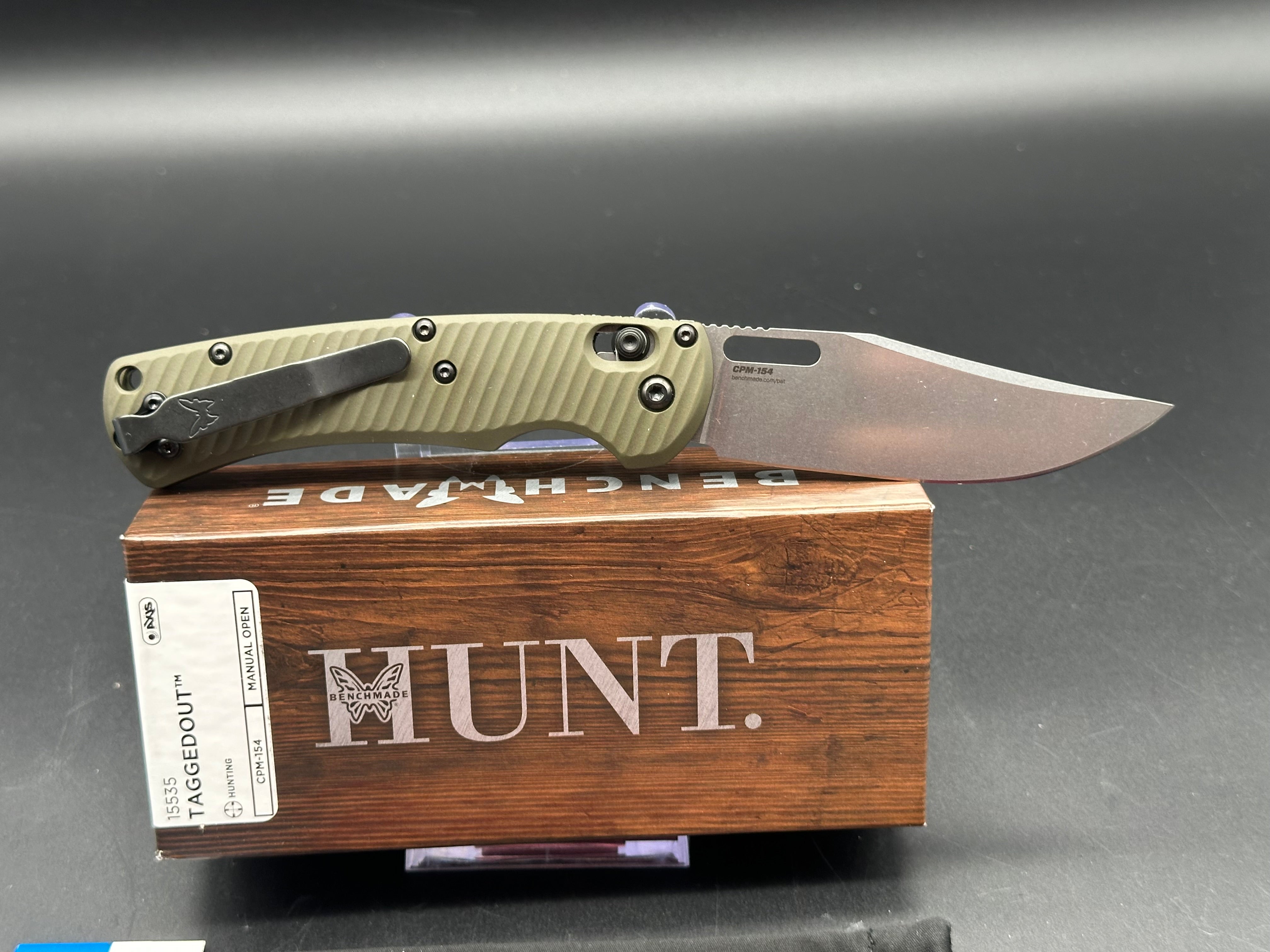 Benchmade Taggedout Folding Knife - 3.5