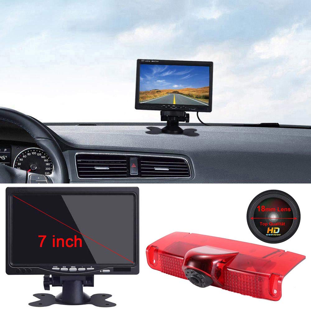 HD Roof Top Mount Brake Lamp Camera with 7