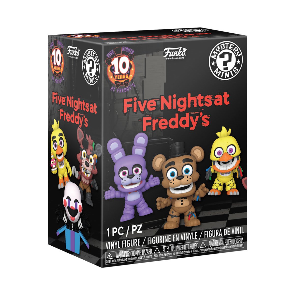 Five Nights at Freddy's 10th Anniversary Funko Mystery Minis Collectible Figures - Perfect for Horror Game Fans, Birthday Gifts & Display Collections