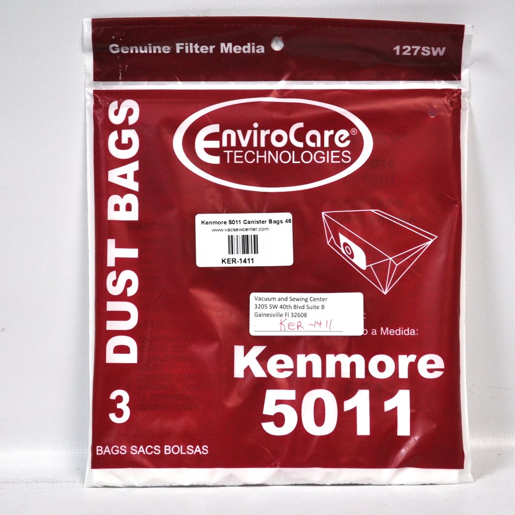 Kenmore 5011 Replacement Vacuum Bags - Compatible with Kenmore Canister Vacuums - 6 Pack - Ideal for Home Cleaning, Pet Hair Removal & Allergen Control