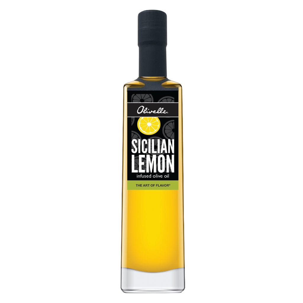 Olivelle Sicilian Lemon Infused Extra Virgin Olive Oil - Premium Cooking Oil for Salads, Pasta & Grilled Dishes
