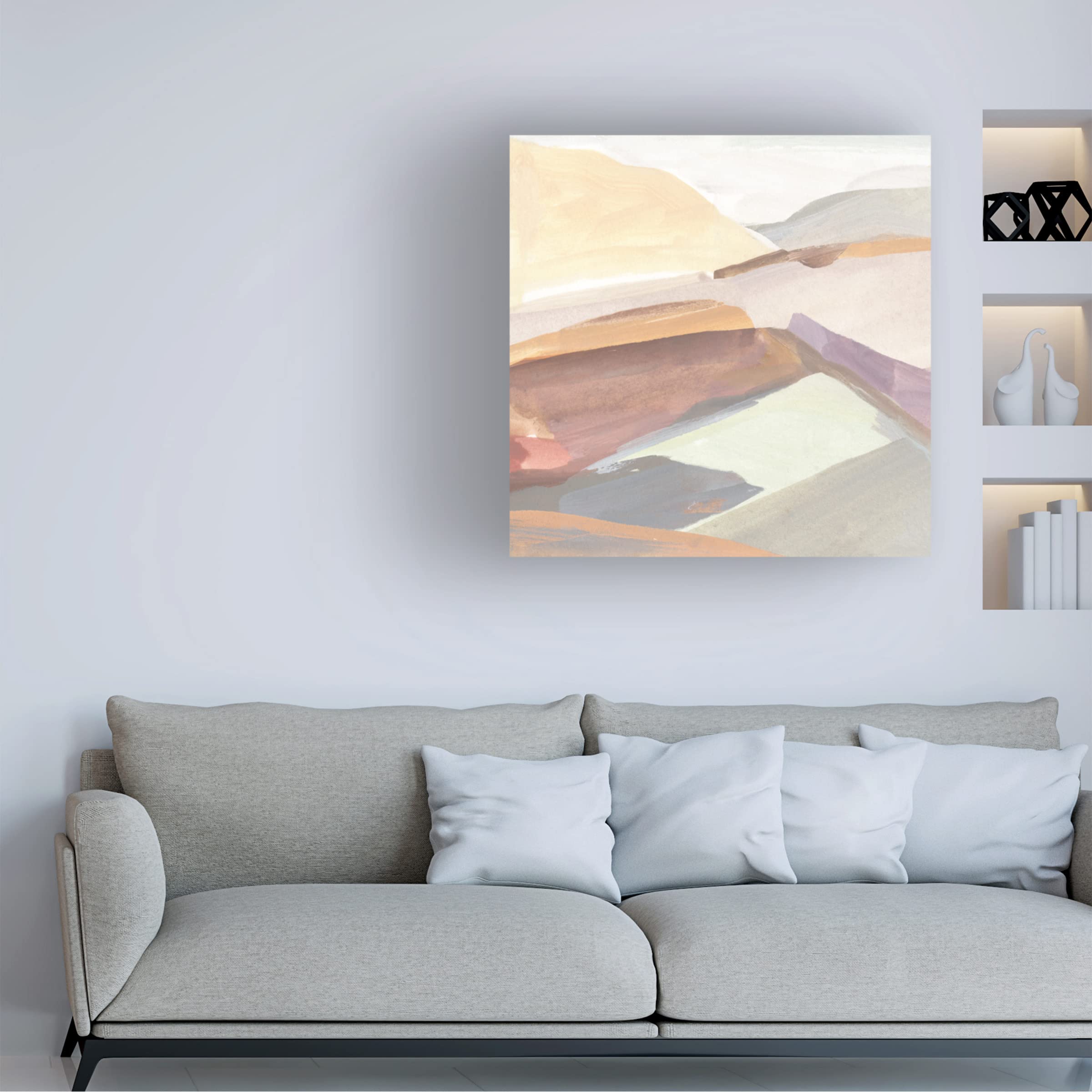 Annie Warren 'Canyon Rim I' Canvas Wall Art Print - Southwestern Landscape Painting for Living Room, Bedroom & Office Decor | Trademark Fine Art Collection