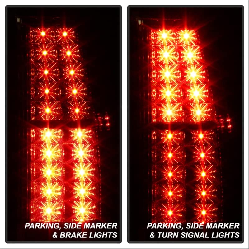 Spyder Auto 5002150 LED Tail Lights - Red/Clear Smoke Lens - Compatible with [Vehicle Model] - High Visibility & Durable Design - Perfect for Night Driving & Car Customization