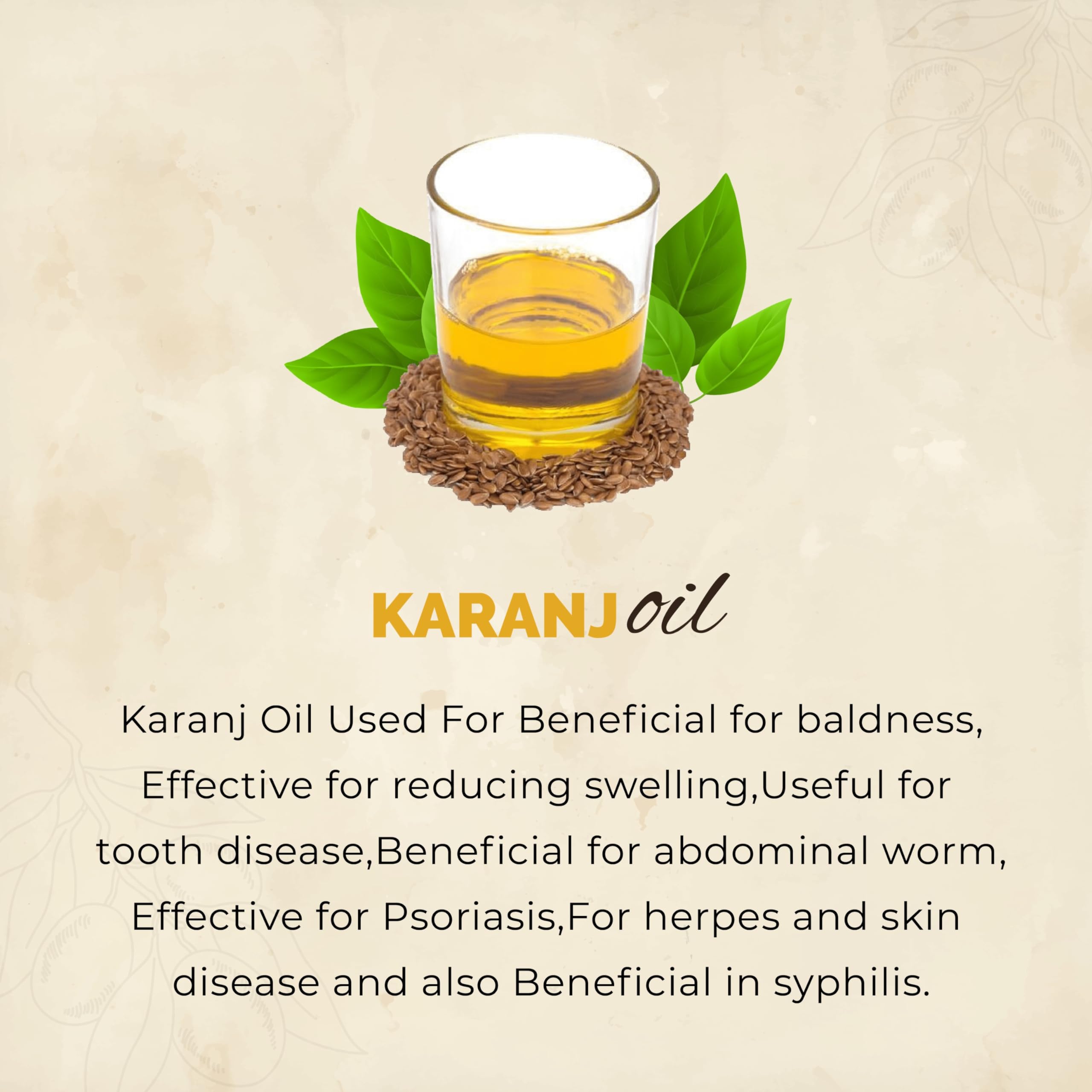 Vedcare 100% Pure & Natural Karanj Oil for Hair Growth & Skin Care - Cold Pressed Organic Pongamia Oil, 250ml - Promotes Healthy Scalp, Reduces Dandruff & Nourishes Skin - Perfect for Daily Hair & Skincare Routine