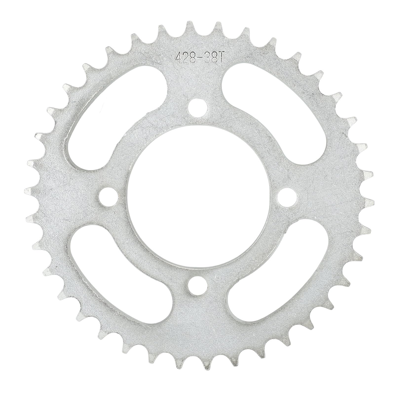 High-Performance Steel 428 Chain 38-Tooth Rear Sprocket for Motorcycles & ATVs - Durable Off-Road Upgrade for Enhanced Power Transfer - Perfect for Trail Riding, Dirt Biking & Adventure Racing