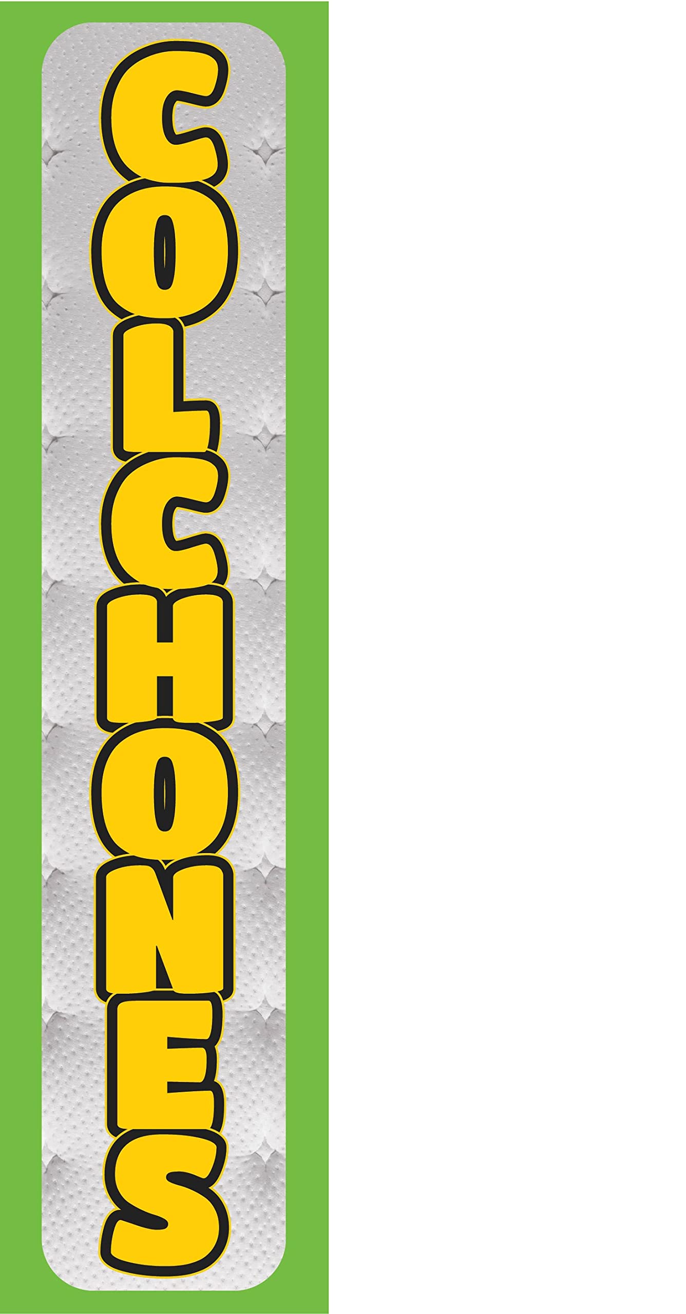 3x12ft Rectangle Feather Banner Swooper Flag - Premium Mattress Sale Advertising for Business | Durable Replacement Square Flag for Retail Stores, Car Dealerships & Outdoor Events