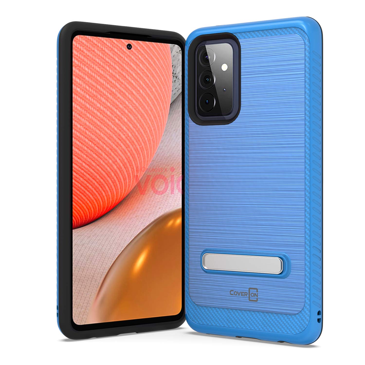 Magnetic Samsung Galaxy A52 Case - Rugged Metal Stand Cover for Outdoor Use