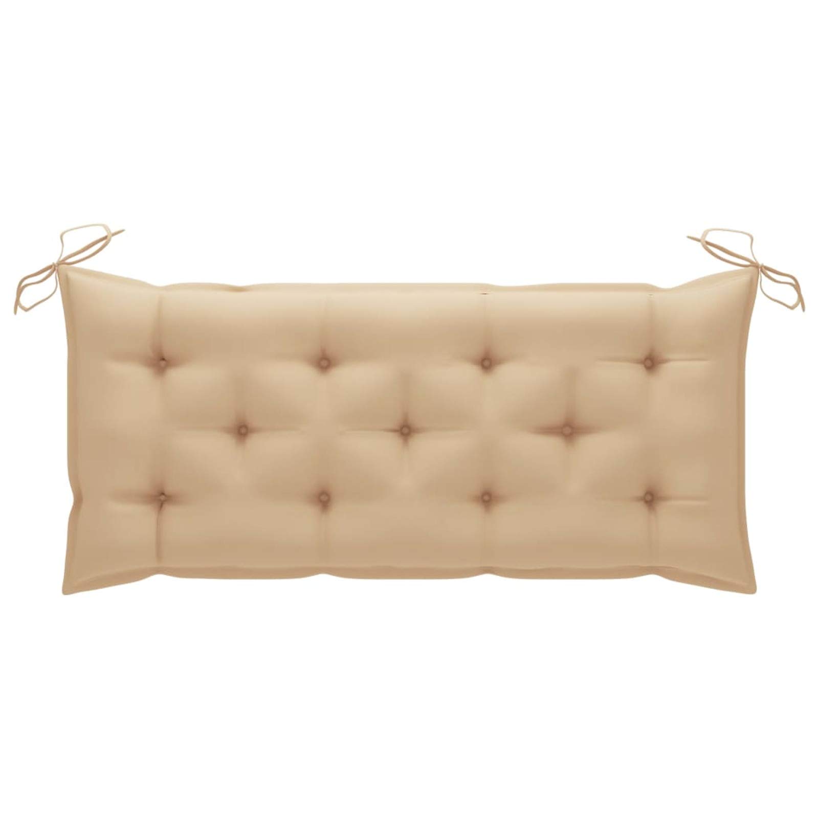 Premium Outdoor Swing Chair Cushion - Soft Polyester Fabric Garden Hammock & Bench Seat Pad - Water-Resistant Beige Cushion 47.2
