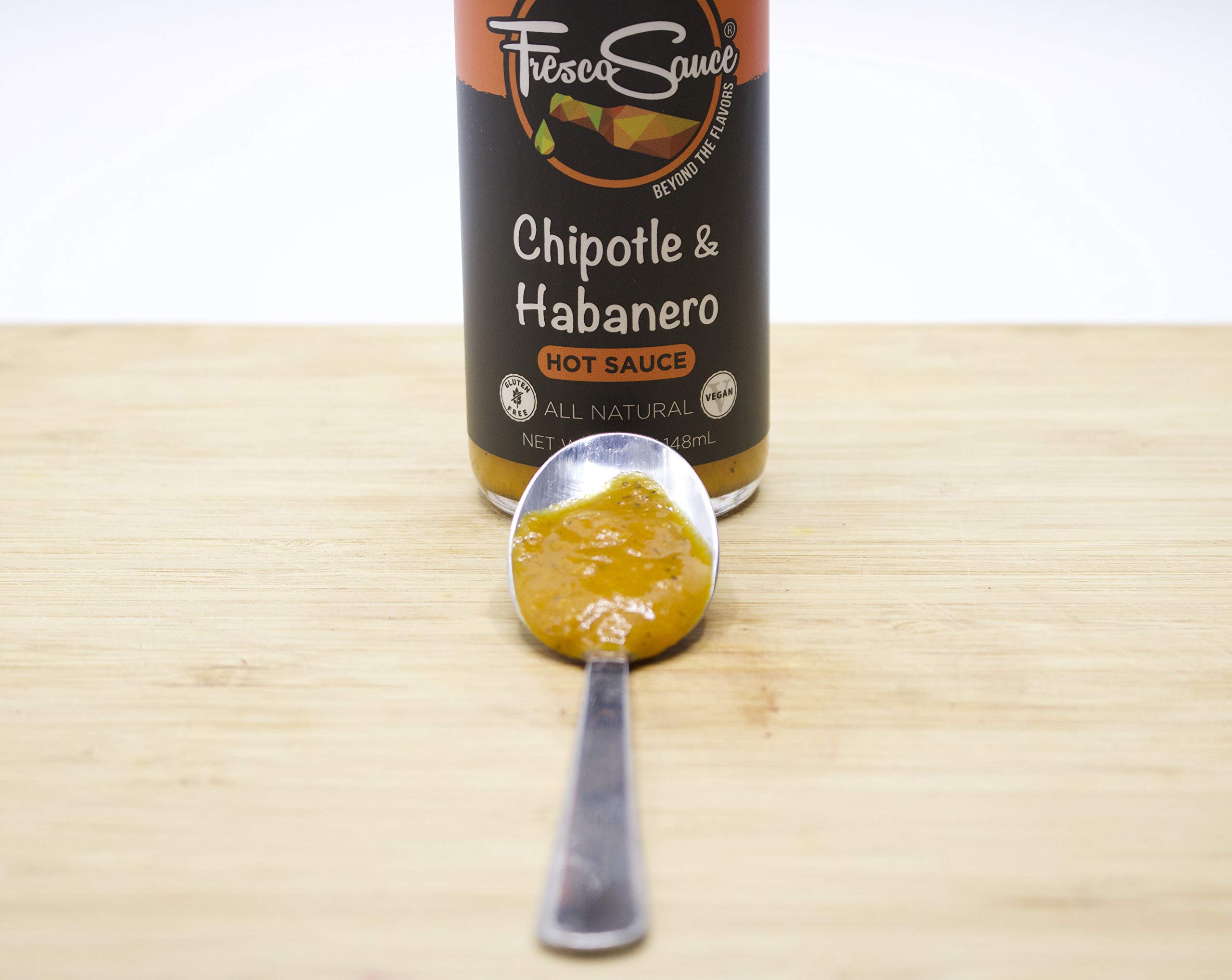 Fire Roasted Pepper Hot Sauce Combo - Chipotle & Habanero - All Natural Vegan Gluten Free Hot Sauce Variety Pack (2 x 5 fl oz) - Perfect for Tacos, Wings, Burgers & BBQ