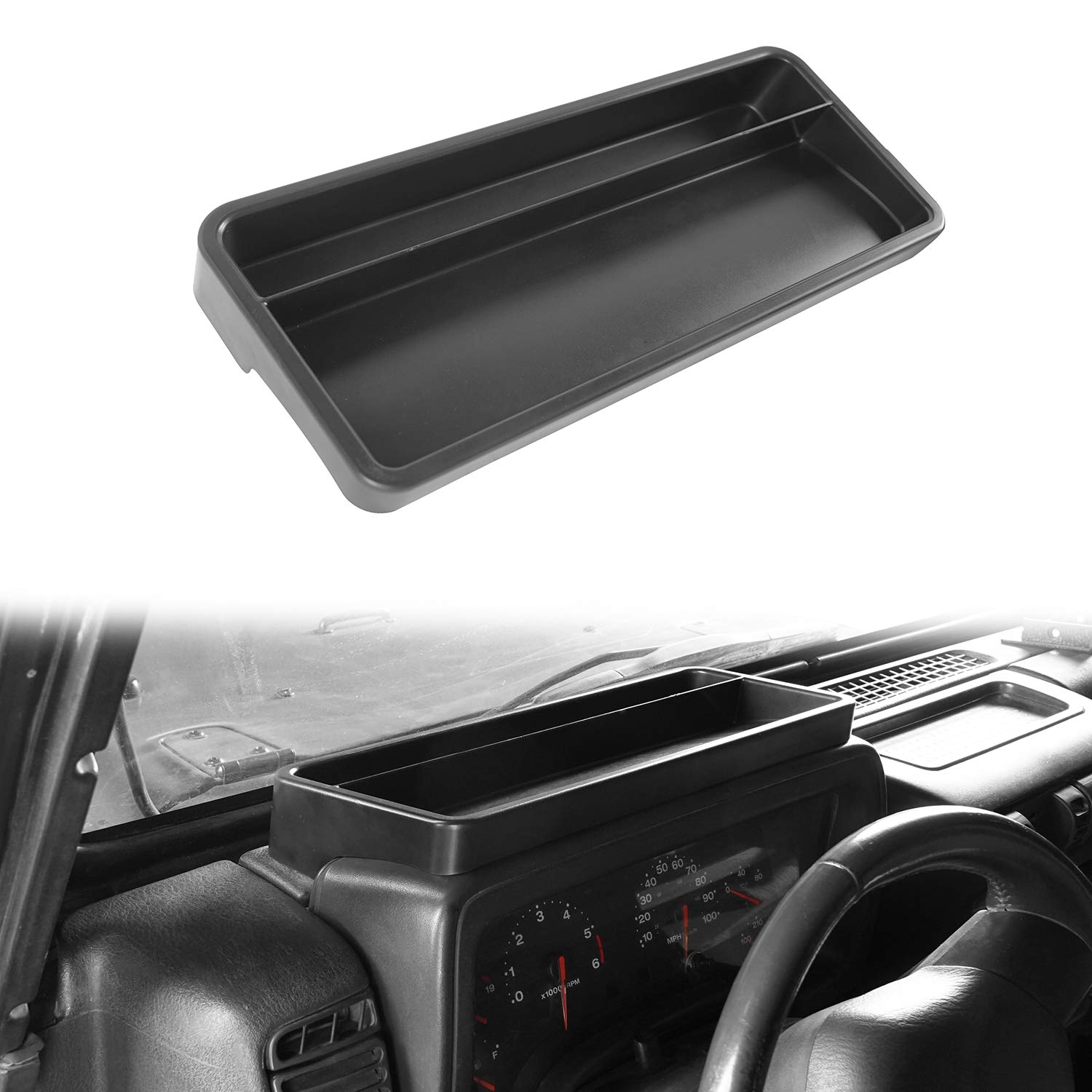 Jeep Wrangler TJ (1997-2006) Dashboard Organizer Tray - Phone, Key & Wallet Storage Box | Perfect for Off-Roading & Adventure Trips