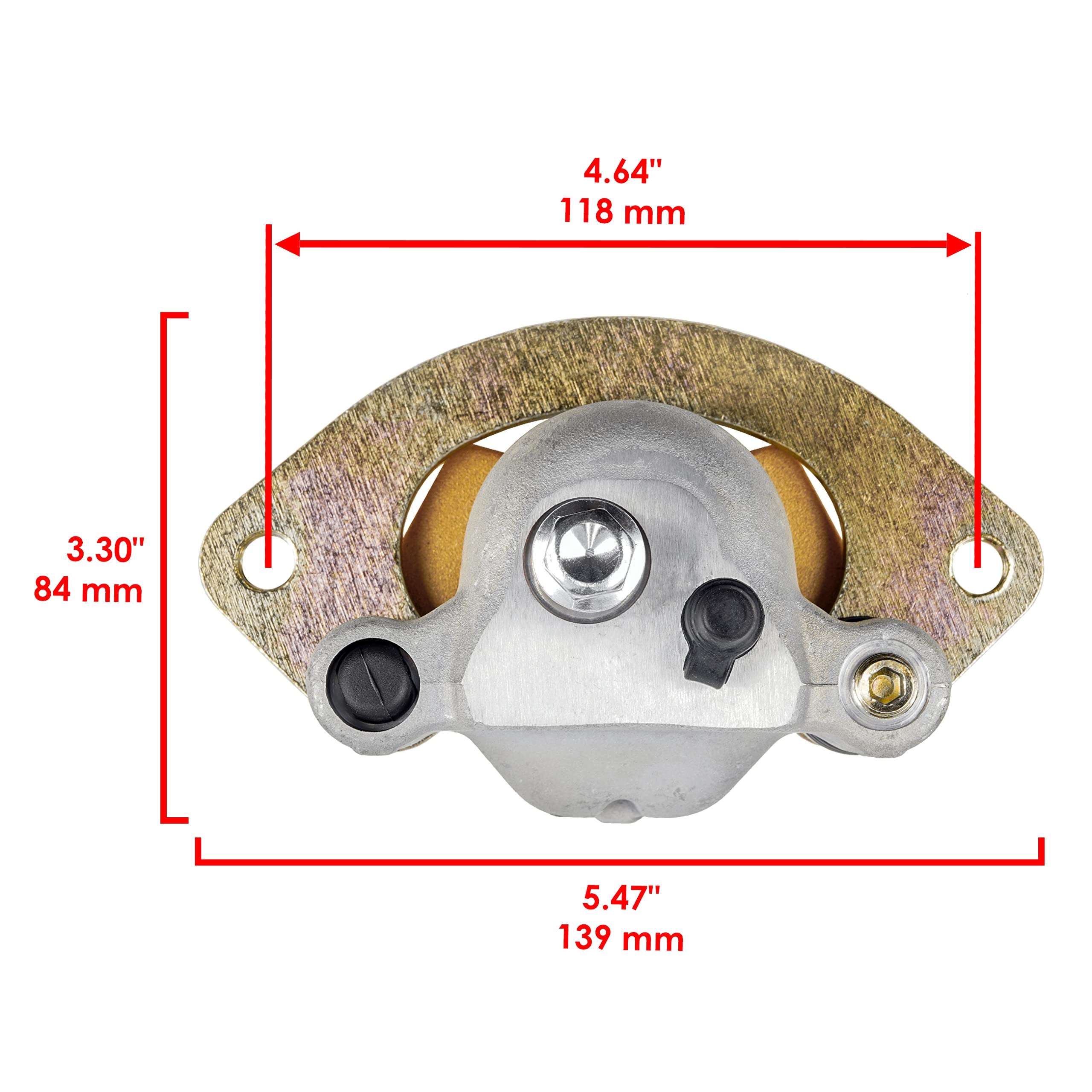 Polaris Sportsman 550 EPS Rear Brake Disc & Caliper Kit - Compatible with 2011 2012 2013 Models - High Performance Braking System for Off-Road ATV Adventures