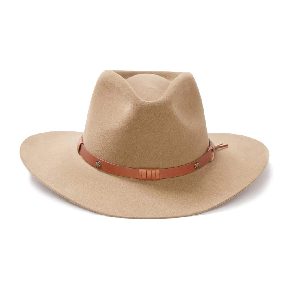 Stetson Catera Gun Club Hat for Men - Classic Western Cowboy Hat for Hunting, Outdoor & Casual Wear - Durable Felt Hat with Leather Band