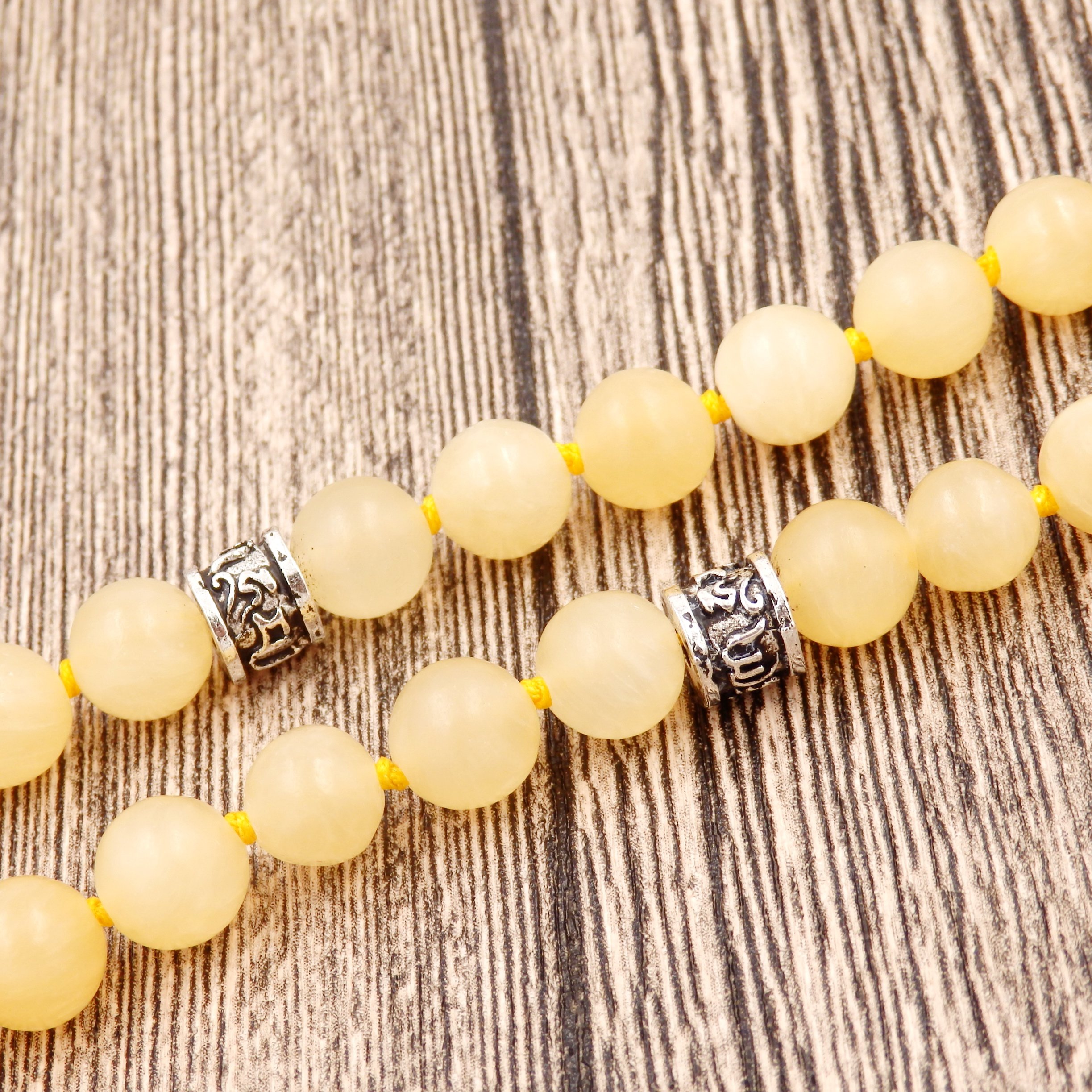 Authentic Mala Beads Necklace for Women & Men - Buddhist Prayer Beads Bracelet for Meditation, Yoga & Spiritual Healing - Handmade Gemstone Jewelry for Mindfulness Practice
