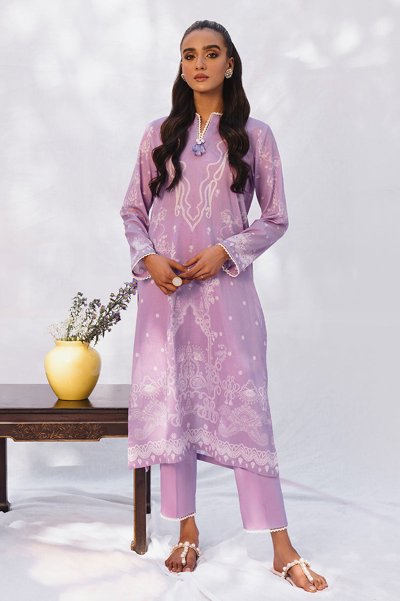 LAVENDULA GLAM 2-Piece Printed Lawn Suit Set | Floral Design Women's Outfit | Perfect for Summer Parties & Casual Wear