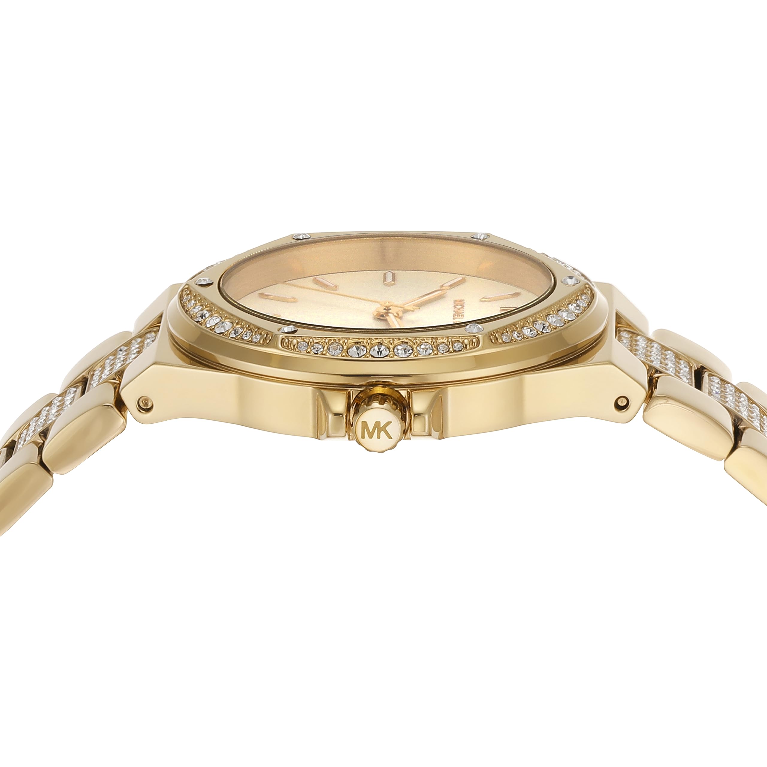 Michael Kors Lennox Women's Watch - Stainless Steel Watch with Interchangeable Metal or Silicone Band | Elegant Dress Watch for Work, Party & Everyday Wear