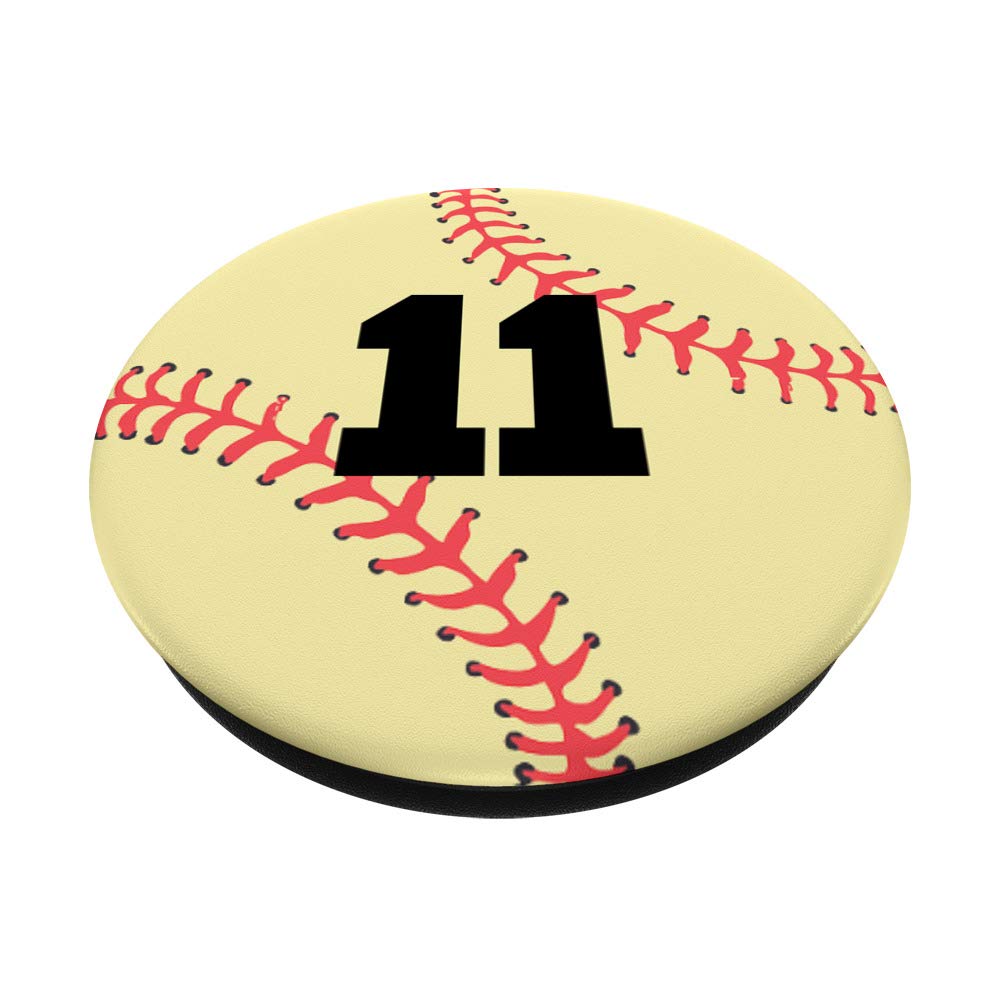 Baseball Softball Pop Grip #11 | Swappable PopSocket for Phones & Tablets - Perfect for Sports Fans & On-the-Go Use