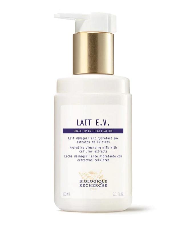 Biologique Recherche LAIT E.V. Cleansing Milk for Dehydrated Skin - 5.1 oz | Gentle Face Wash for Dry & Sensitive Skin | Perfect for Morning & Night Skincare Routine