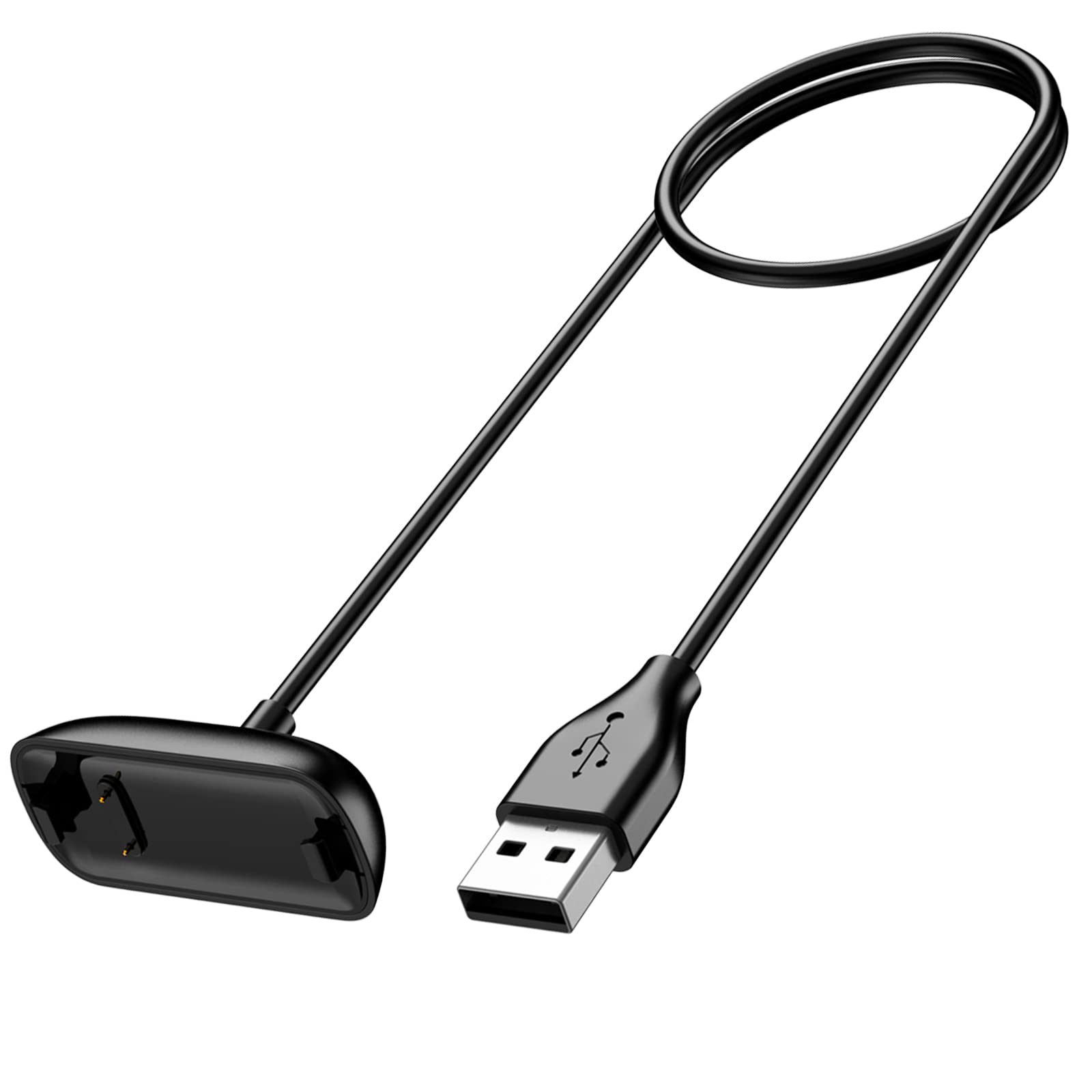 AMZPAS Fitbit Inspire 3 Charger Cable - Soft USB Charging Cord for Fitbit Inspire 3 Health & Fitness Tracker - Durable Replacement Charger for Workouts, Sleep Tracking & Daily Activity Monitoring