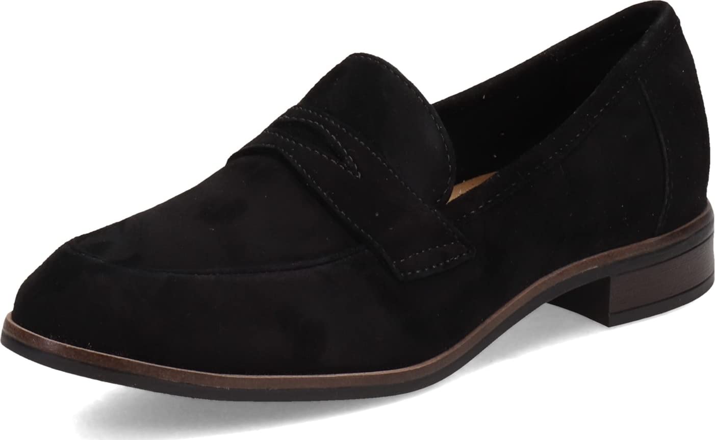 Clarks Women's Trish Rose Comfort Loafers - Slip-On Casual Shoes for Work, Office & Everyday Wear