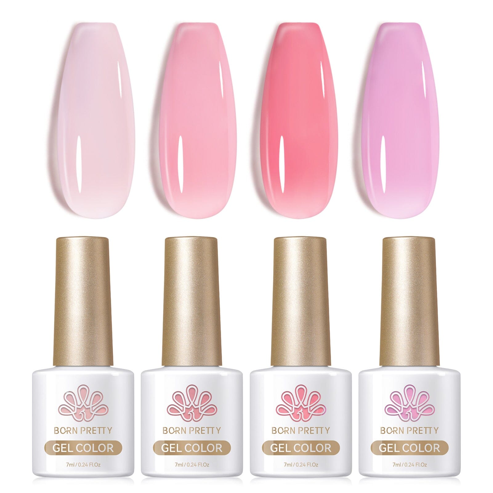 4 Colors Muted Bloom Milky Jelly Gel 7ml - Soft Matte Lip Gloss for Everyday Wear, Date Night & Special Occasions