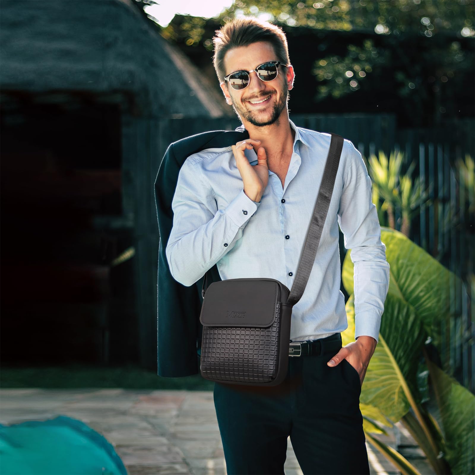Stylish Unisex Crossbody Bag - Durable Messenger Shoulder Bag for Men & Women - Compact Satchel with Adjustable Strap - Perfect for Travel, Work & Daily Use