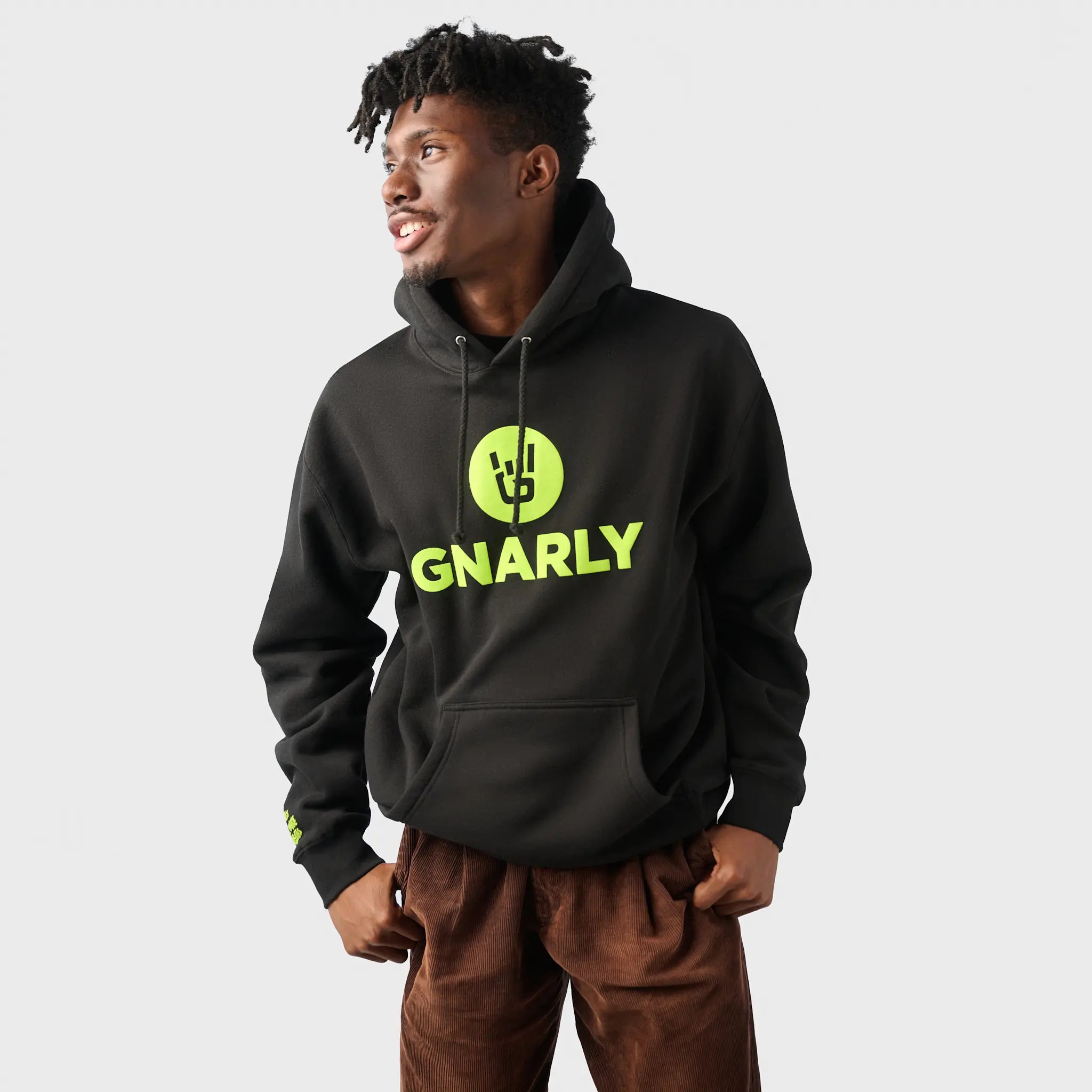 Gnarly Gnar Green Hoodie - Stylish Men's & Women's Pullover Sweatshirt for Outdoor Activities & Casual Wear | Perfect for Hiking, Camping & Street Fashion