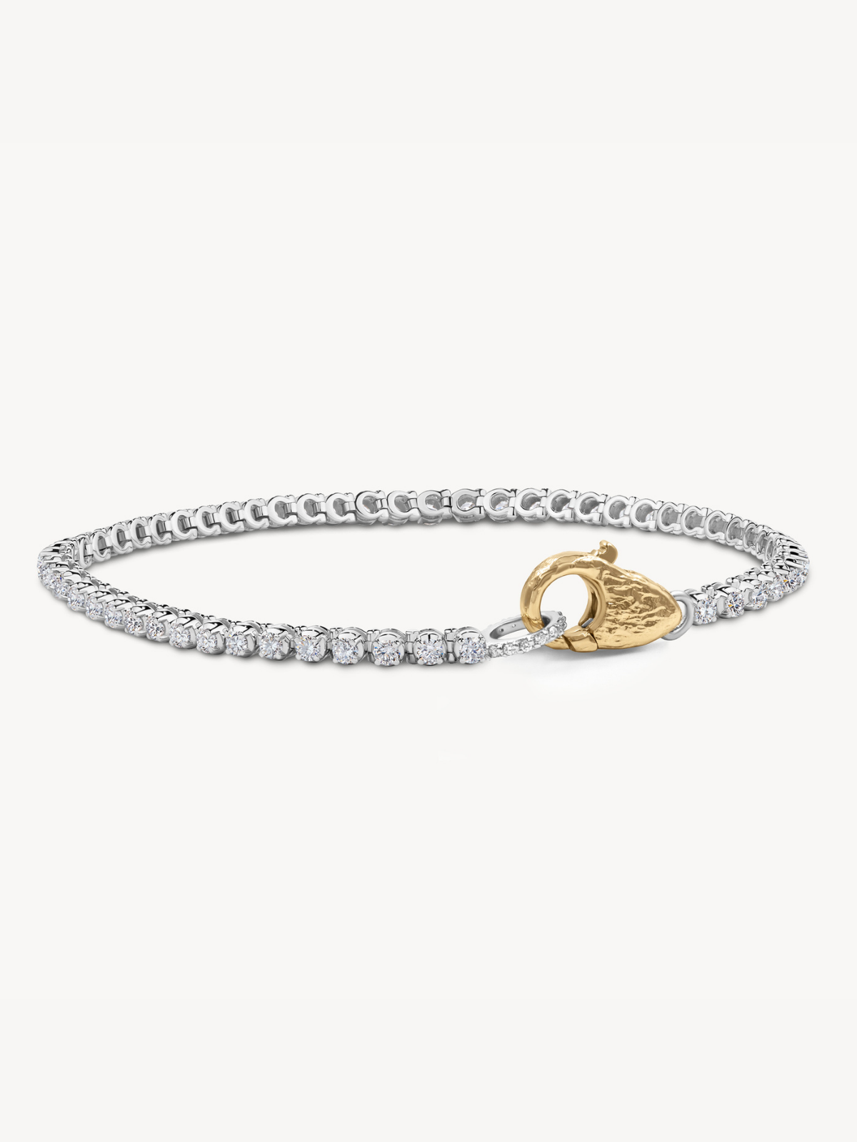 Elegant Petite Tennis Lock Bracelet for Women - Dainty Gold & Silver Chain Bracelet for Everyday Wear, Gifts & Special Occasions