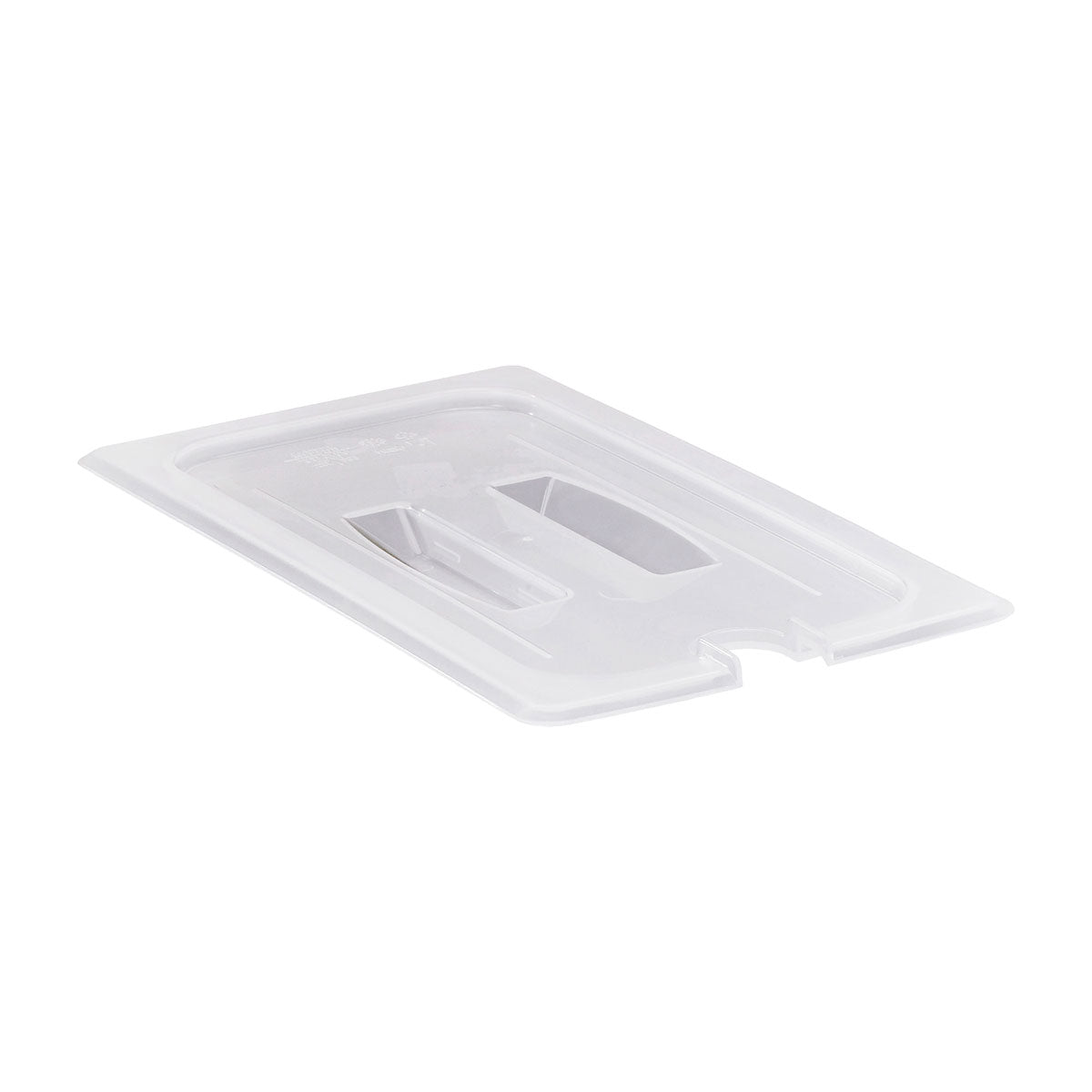 Cambro 30PPCHN190 Clear Notched 1/3 Size Food Pan Lid with Handle - Perfect for Commercial Kitchens, Catering & Food Storage