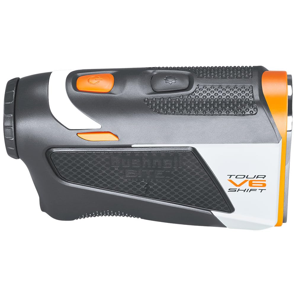 Bushnell Tour V6 Shift Golf Rangefinder with Slope Switch Technology | 1300 Yard Range & 6X Magnification | Visual Jolt Flag Locking & Magnetic Mount | Perfect for Tournament Play & Course Navigation