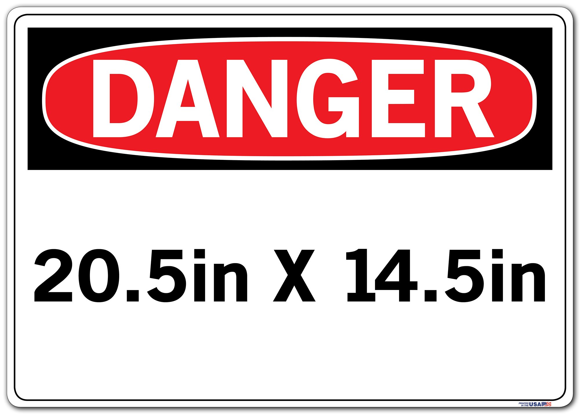 DANGER Safety Label - Do Not Operate Without Wearing Safety Glasses | 20.5