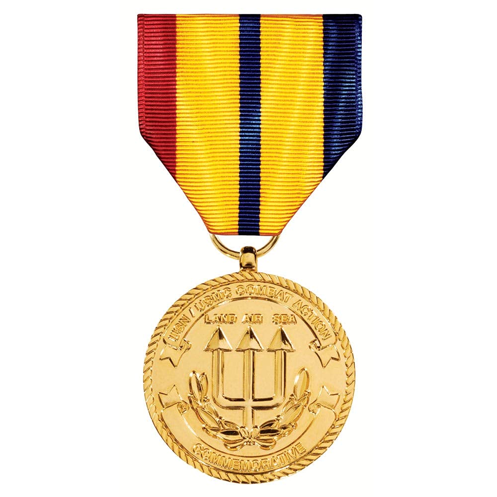 MEDALS OF AMERICA EST. 1976 Combat Action Commemorative Medal - Anodized Military Award for Veterans, Soldiers & Collectors - Perfect for Display Cases, Shadow Boxes & Memorial Walls