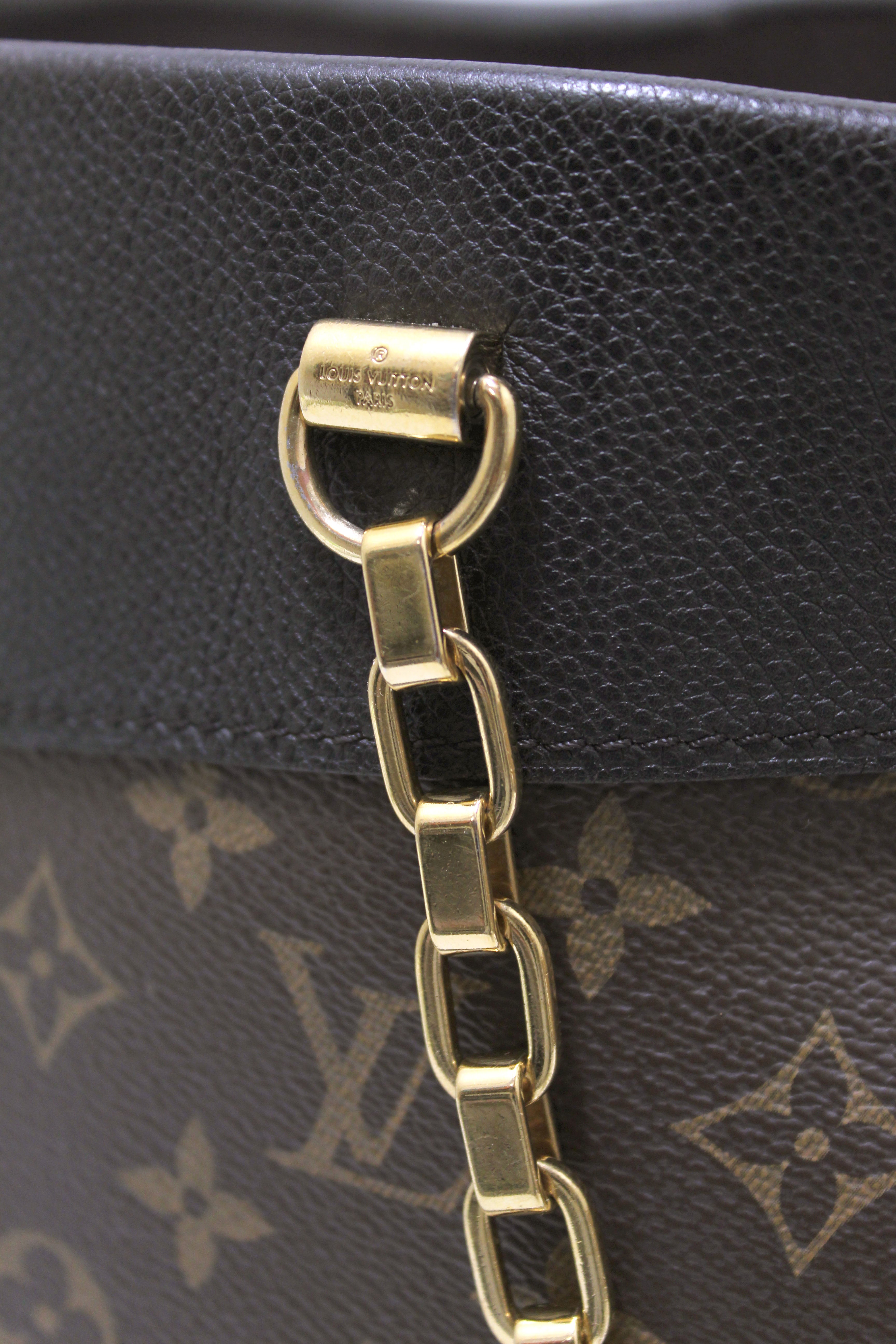 Authentic Louis Vuitton Monogram Canvas Pallas Tote Shoulder Bag for Women - Luxury Designer Handbag with Gold Hardware, Spacious & Durable - Perfect for Work, Travel & Everyday Use